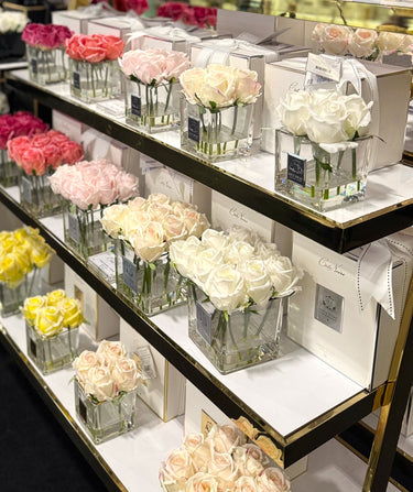 Couture Nine Rose Buds - Clear - Ivory White - SVS901 (Carton of 2)